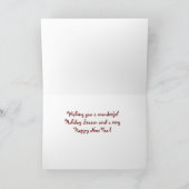 Carte de voeux de la saison des trains (Intérieur)