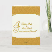 Carte de voeux de la saison des vacances (Dos)