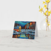 Carte de vœux de la saison festive 105 (Fleur jaune)