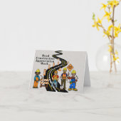 Carte de voeux de la semaine d'appréciation de la (Fleur jaune)