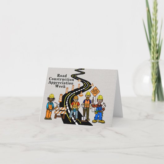 Carte de voeux de la semaine d'appréciation de la (Devant)