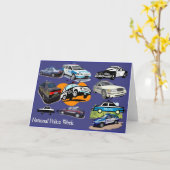 Carte de voeux de la semaine de police 3 (Fleur jaune)