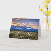 Carte de voeux de la série 02 de Jackson Hole (Fleur jaune)