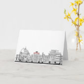 Carte de voeux de la tour de guet Columbia Heights (Fleur jaune)