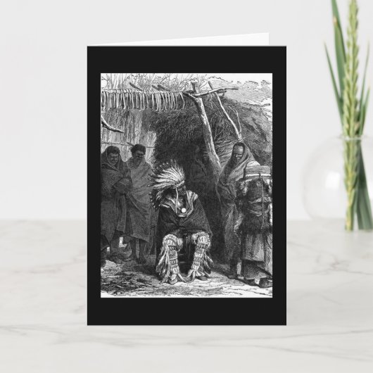 Carte de voeux de la tribu indienne (Devant)