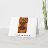 Carte de voeux de la Turquie de thanksgiving (Dos)