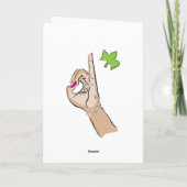 Carte de voeux de la vie de sororité (Dos)