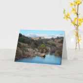 Carte de voeux de lac Folsom (Fleur jaune)