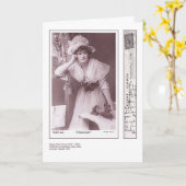 Carte de voeux de l'actrice Ellen Terry (Fleur jaune)