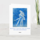 Carte de voeux de Lake Pas de Deux swan (Dos)