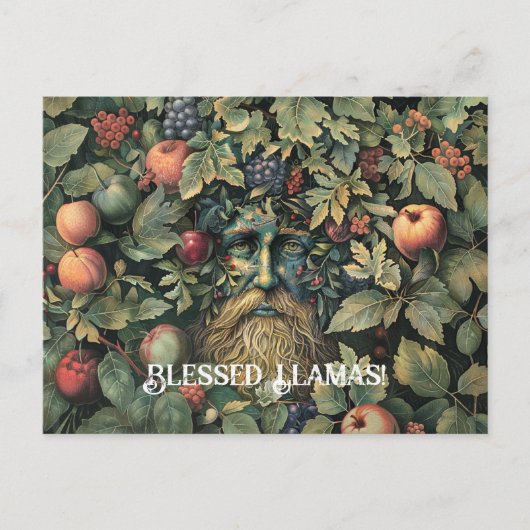 Carte de vœux de Lammas Green Man (Devant)