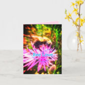 CARTE DE VOEUX DE L'AMOUR ORIBRIGHT D'ABEILLE (Fleur jaune)