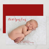 Carte de vœux de l'année exceptionnelle (Devant / Derrière)