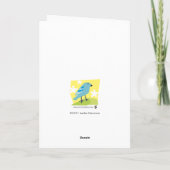 Carte de voeux de lapin de miel (Dos)