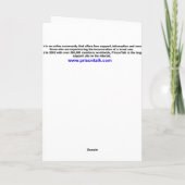 Carte de voeux de lapin de Pâques Hoppy (Dos)