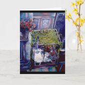 Carte de vœux de l'après-midi vénitien (Fleur jaune)