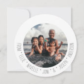 Carte de voeux de l'Arbre de Noël de l'étoile de D (Dos)