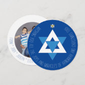 Carte de voeux de l'Arbre de Noël de l'étoile de D (Devant / Derrière)