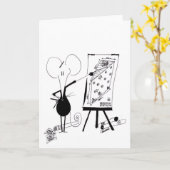 Carte de voeux de l'architecte (Fleur jaune)