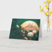 Carte de voeux de l'Atlantide (Fleur jaune)