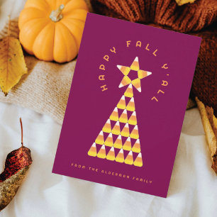 Carte de vœux de l'automne à Noël – Arbre de maïs