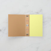 Carte de voeux de l'automne Song Thanksgiving (Intérieur)