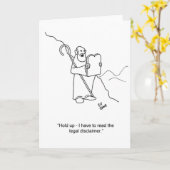 Carte de voeux de l'avocat Humour (Fleur jaune)