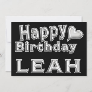 Carte de voeux de Leah Happy Birthday