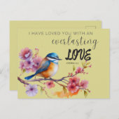 Carte de vœux de l'Écriture Amour éternel (Devant / Derrière)