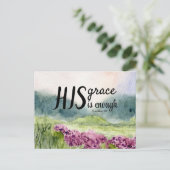 Carte de vœux de l'Écriture Sa Grâce (Debout devant)