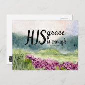 Carte de vœux de l'Écriture Sa Grâce (Devant / Derrière)