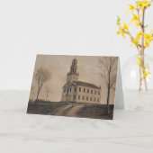 Carte de voeux de l'Église congrégationnelle (Fleur jaune)