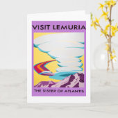 Carte de voeux de Lemuria de visite (Fleur jaune)