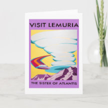 Carte de voeux de Lemuria de visite