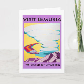 Carte de voeux de Lemuria de visite