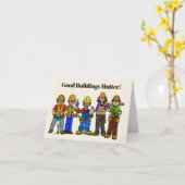 Carte de voeux de l'équipe de construction (Fleur jaune)