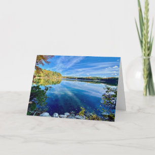 Carte de vœux de l'étang de Walden