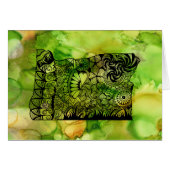 Carte de voeux de l'état de l'Oregon (Devant Horizontal)