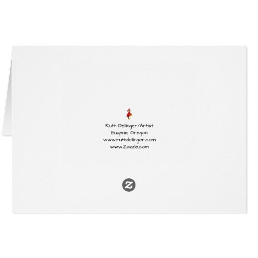 Carte de voeux de l'état de l'Oregon (Dos Horizontal)