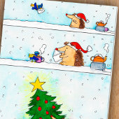 Carte de vœux de lettre de Noël par Nicole Janes