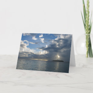 Carte de voeux de lever de soleil