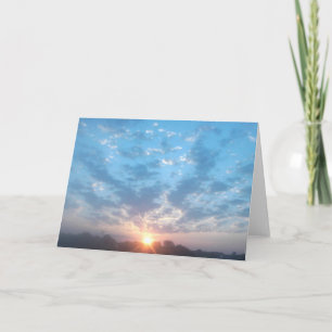 Carte de voeux de lever de soleil