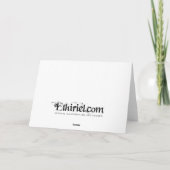 Carte de voeux de lévrier (Dos)