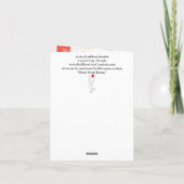 Carte de voeux de l'Heureuse Sainte-Valentin Heart (Dos)