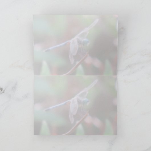 Carte de voeux de libellules (Intérieur)