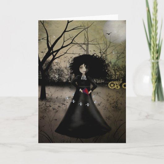 Carte de voeux de libellules de danse (Devant)