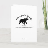 Carte de voeux de licorne d'arc-en-ciel (Dos)