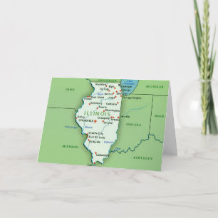 Carte de voeux de l'Illinois