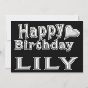 Carte de voeux de Lily Happy Birthday