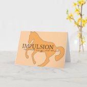 CARTE DE VOEUX De l'IMPULSION 5x7 (Fleur jaune)